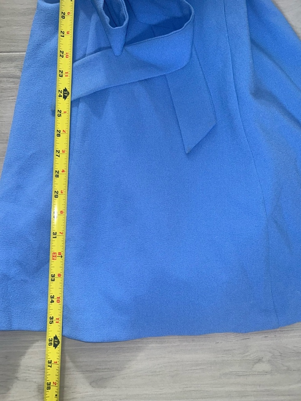 NEW Eliza J Dress tie belt A-line blue size 6 - Picture 7 of 10